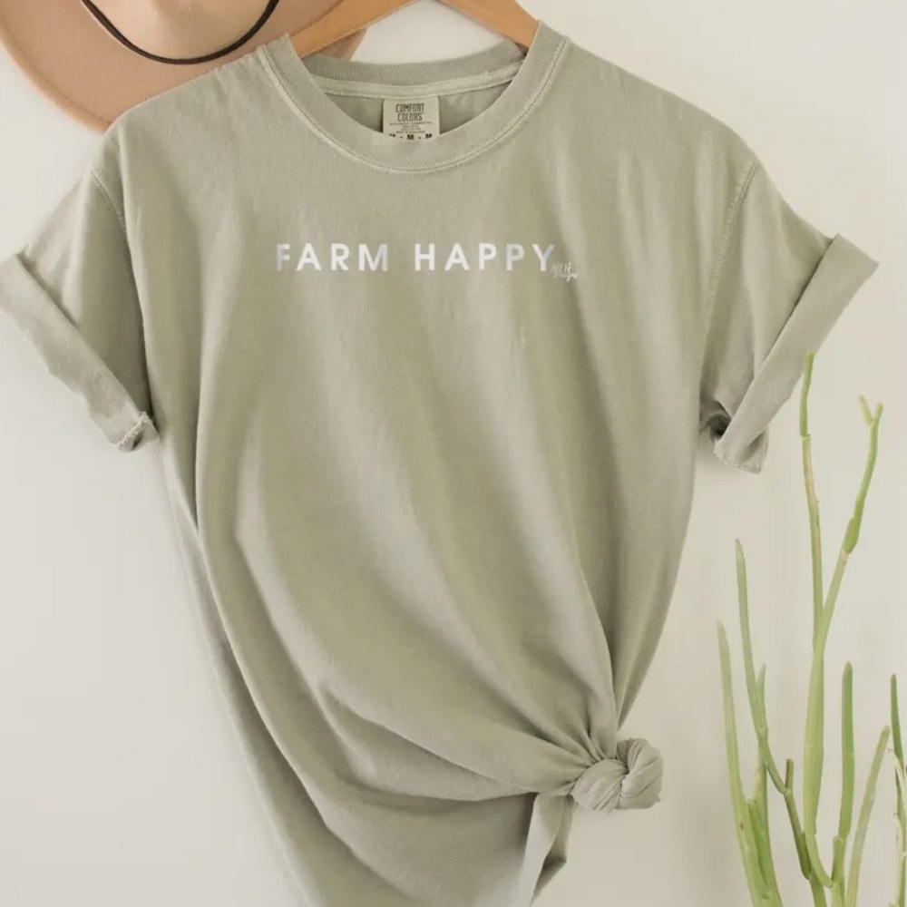 Women's Sage Green Farm T-Shirt